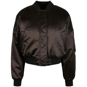 Urban Classics Dames satijnen oversized bomberjack