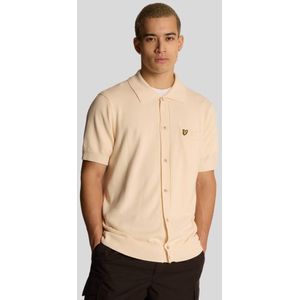 Lyle & Scott - Hennep Gebreide Shirt - Beige