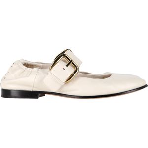 Bottega Veneta Astaire Mary-Jane Ballerina in Crème Leer
