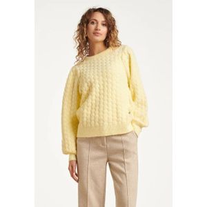 Smashed Lemon - Gebreide Top - Babyroze - Losvallend - Korte Lengte