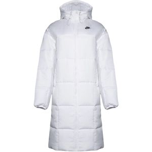 Nike - Lange Donsjas - Wit - Polyester - Waterafstotend