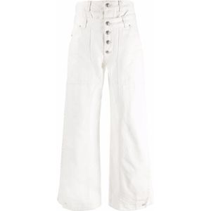 Diesel - D-Laly-SP - Flare-fit Jeans - Witte - 100% Katoen