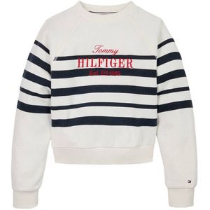 Sweatshirt - Geribbelde Kraag - Ronde Hals - Losse Pasvorm - Lange Mouwen