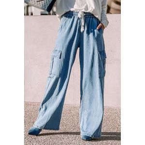Brede Cargo Jeans Met Touwtjes