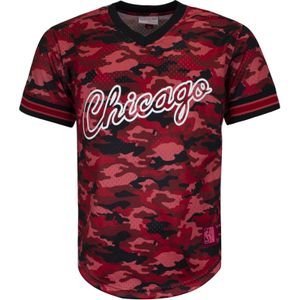 Mitchell & Ness - Camo Mesh Team Colour - T-shirt - Chicago Bulls - Heren