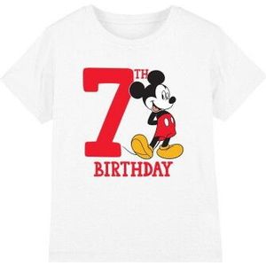 Disney Kinderen/kinderen mickey mouse 7e verjaardag t-shirt