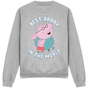 Peppa Pig Uniseks adult best daddy in the world heather sweatshirt