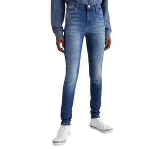 Tommy Hilfiger Dames leren badge skinny jeans
