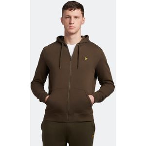Lyle & Scott - Zip Through Hoodie - Olijfgroen - Heren