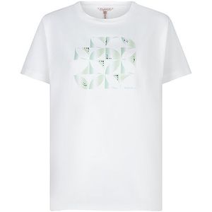 Esqualo T-shirt sp24-05019 offwhite/green