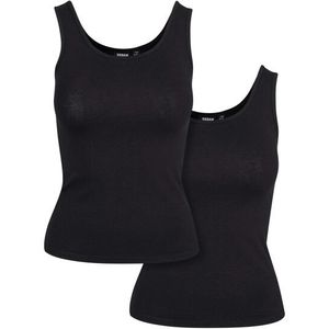 Urban Classics Dames basic stretch top (set van 2)