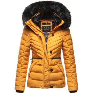 Navahoo - Westeriaa - Winterjas - Geel - Dames - Afneembare Kraag - Capuchon