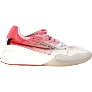 Stella McCartney Loop Ombre Sneakers in roze en witte polyester