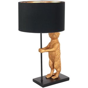 Anne Lighting Moderne tafellamp - metaal modern e27 l: 20cm voor binnen woonkamer eetkamer zwart