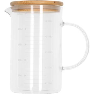 Krumble Maatbeker glas met deksel 1000 ml