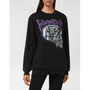 Philipp Plein - Sweatshirt Skull - Zwart - Katoenfleece - Oversized Fit