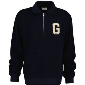 Gant - Shop Badge Fleece - Sweatshirt - Blauw