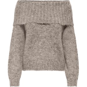 Only - ONLSHINE LS OFF SHOULDER CC KNT - Trui - Melange