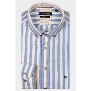 Giordano - Ivy Long Sleeve - Casual Hemd - Blauw - Lange Mouw