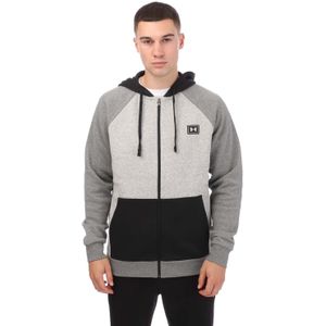 Under Armour - Rival Fleece Colorblock - Vest - Grijs - Zwart