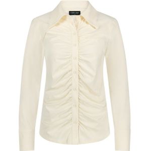 Mabel - Blouse - Blauw - 80% Polyester 20% Elastaan