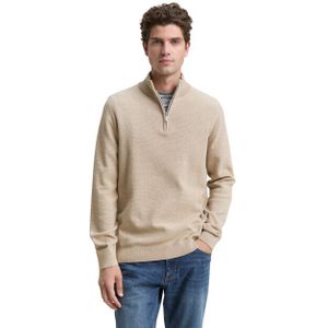 TOM TAILOR - Schipperstruien - Beige - Met Halve Rits