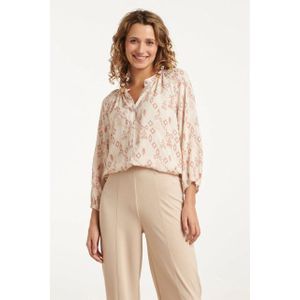 Smashed Lemon - 25043 - Blouse - Aztec Print - Nude Tinten