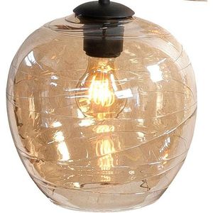 Highlight fantasy apple glas hanglamp e27 21 x 21 x 20cm amber
