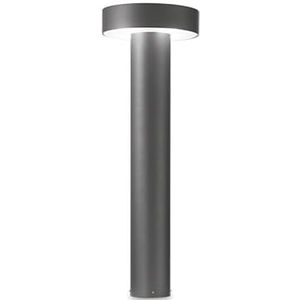 Ideal Lux tesla vloerlamp aluminium g9 grijs