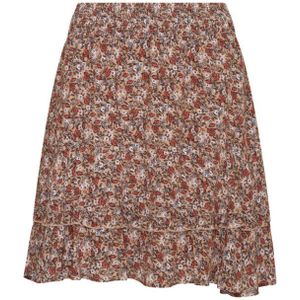 HV Society - hvschica - Korte Rok - Viscose - Met Alloverprint en Ruches