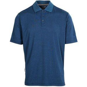 Trespass - Gedding Poloshirt - Blauw - Katoen/Polyester - Korte Mouwen