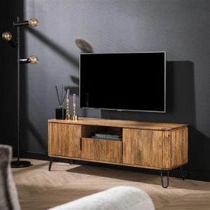 Hoyz Hoyz tv-meubel wave 135cm mangohout zandkleur