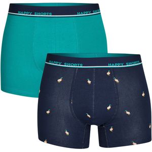 Happy Shorts 2-pack boxershorts heren eend print