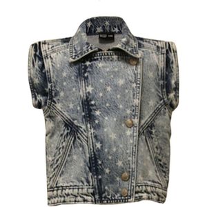 Dutch Dream Denim Meisjes gilet denim mfupi blue