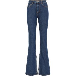 Jeans - Flare Fit - Stretch Stone Washed Denim - 5 Pocket