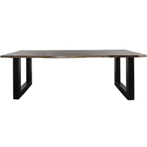 Home67 Eettafel mats 180 cm u poot boomstamblad