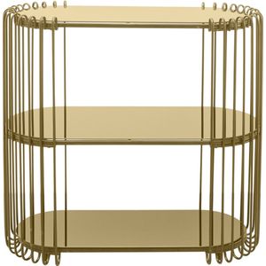 Kare Design Sidetable wire brass 81x78cm