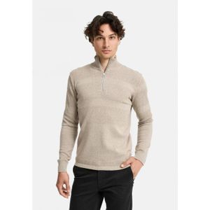 Kronstadt Ks3585039 hannes 039 sand mix heren trui half zip