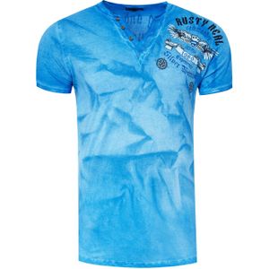 Rusty Neal - T-shirt - V-hals - Bedrukt - Heren