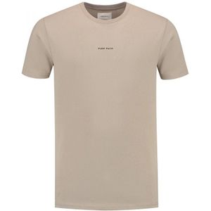 Pure Path 10111 53 taupe kleur essential logo t-shirt -  p