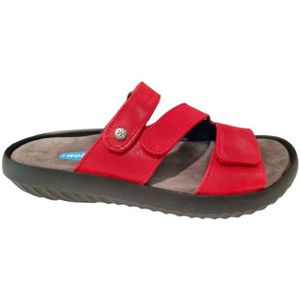 Wolky - Dames Slippers - Leer - Zwart - Rubberen Zool