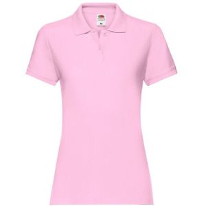 Fruit of the Loom - Dames Premium Effen - Poloshirt - Katoen - Oeko-Tex Standaard 100 Gecertificeerd