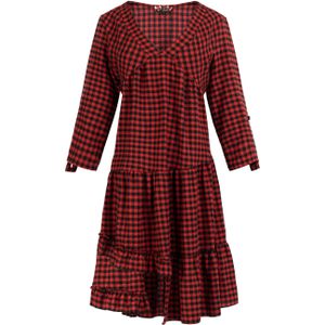 Mymo midi-jurk Dames zwart/rood