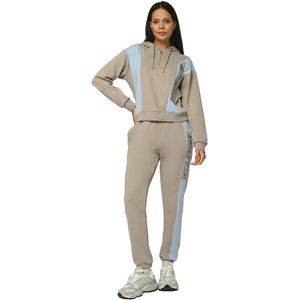 Tom Barron - Joggingpak - Lichtblauw - Grijs - Zwart - Sweatstof - Lange Mouw