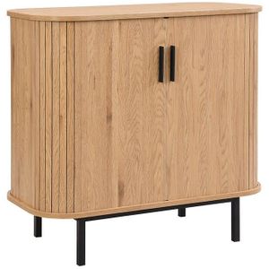 Furnilux Kast karlstad 2-deurs 80 x 40 x 75 cm scandinavisch design met schuifdeuren