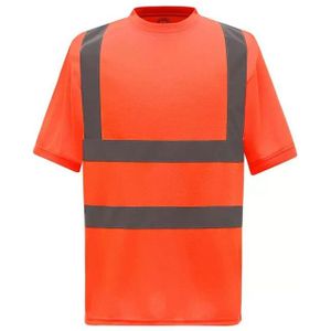 Yoko Unisex band & brace high-vis veiligheid t-shirt voor volwassenen