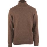 Kronstadt Andrew wool neck knit brown mel ks3133