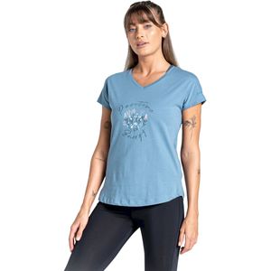 Dare2b - Moments II - T-shirt - Multicolor - 100% Katoen, Korte Mouwen, V Hals