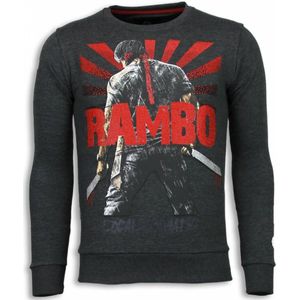 Local Fanatic Rambo rhinestone sweater