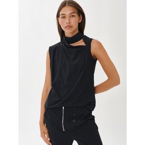 Jane Lushka Su62224 naomi top technical jersey black